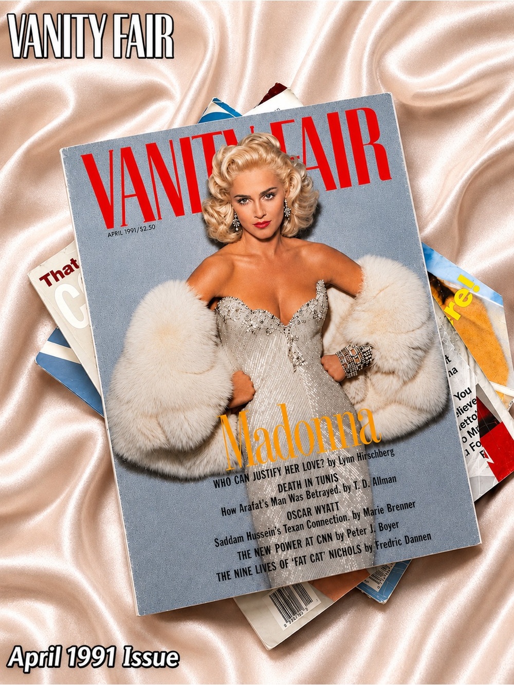 1991 Vanity Fair April Issue Cover Story: Madonna, Who Can Justify Her Love 90s